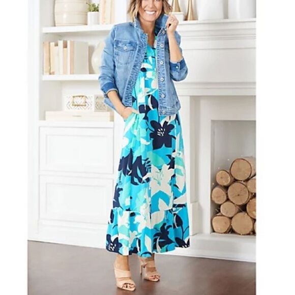 Studio Park x Amy Stran Floral Effortless Maxi Dress - Picture 4 of 8